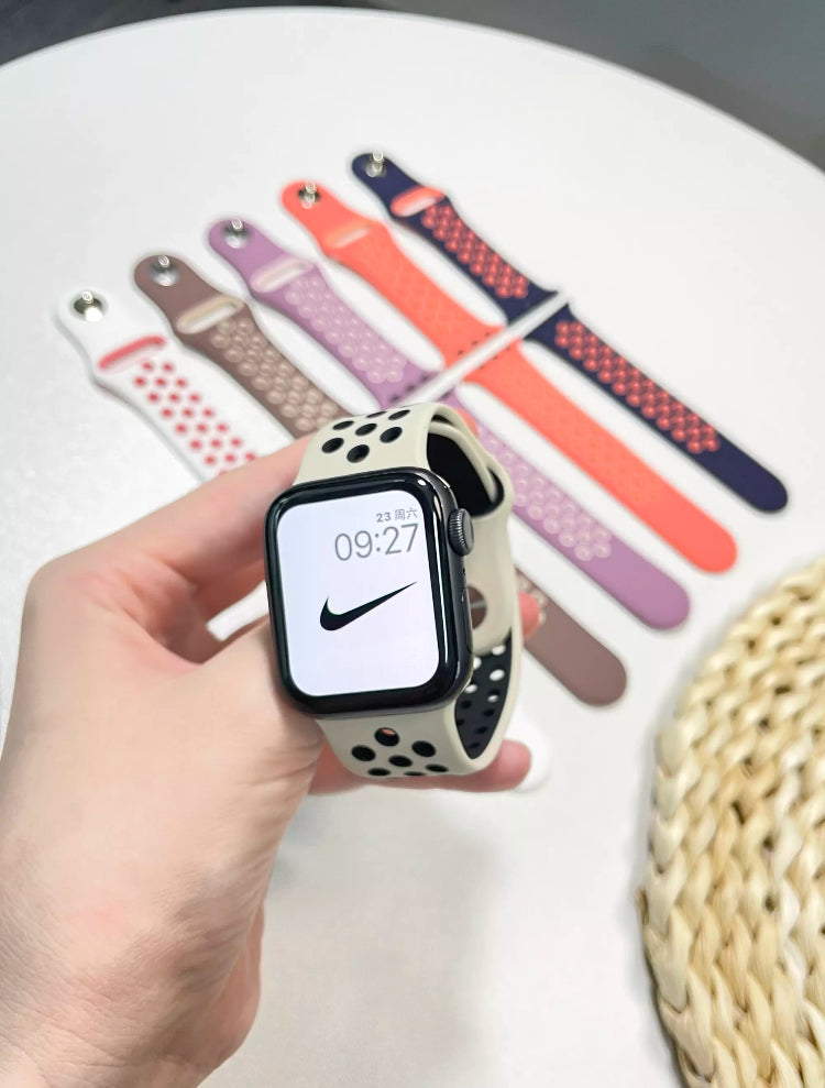 Signature Nike Apple Watch Silicone Sport Bands with Breathable Linings- for Selected Apple Watch 40mm Size - Super Savings Technologies Co.,LTD Signature Nike Apple Watch Silicone Sport Bands with Breathable Linings- for Selected Apple Watch 40mm Size - Super Savings Technologies Co.,LTD